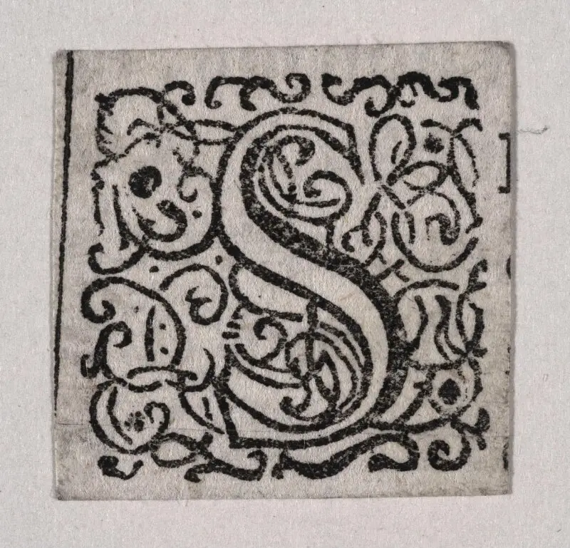 Initial letter — تصویر رکورد موزهٔ ویکتوریا و آلبرت