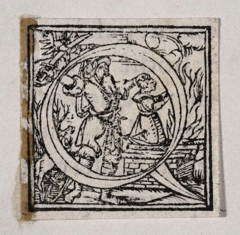 Initial letter — تصویر رکورد موزهٔ ویکتوریا و آلبرت
