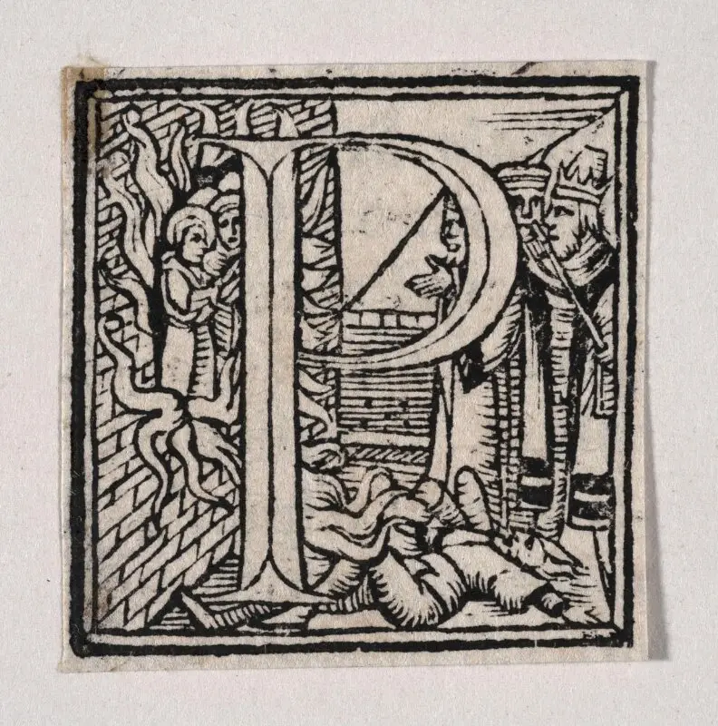 Initial letter — تصویر رکورد موزهٔ ویکتوریا و آلبرت
