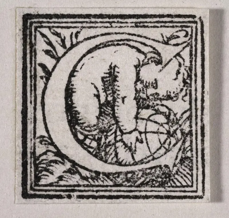Initial letter — تصویر رکورد موزهٔ ویکتوریا و آلبرت