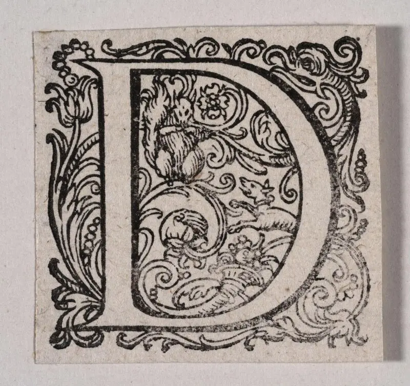 Initial letter — تصویر رکورد موزهٔ ویکتوریا و آلبرت