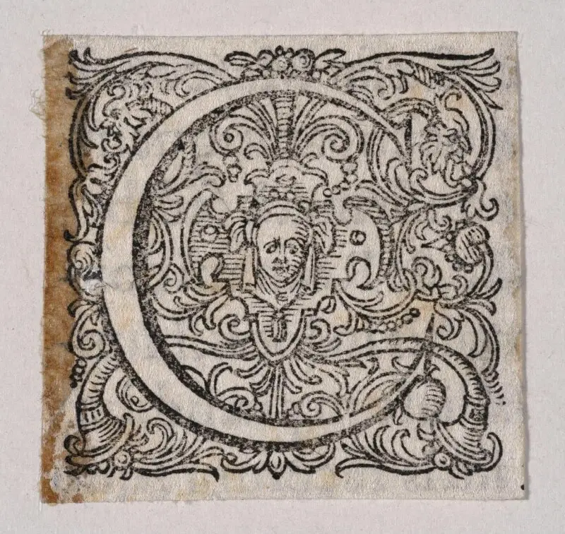 Initial letter — تصویر رکورد موزهٔ ویکتوریا و آلبرت