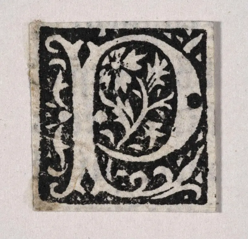 Initial letter — تصویر رکورد موزهٔ ویکتوریا و آلبرت