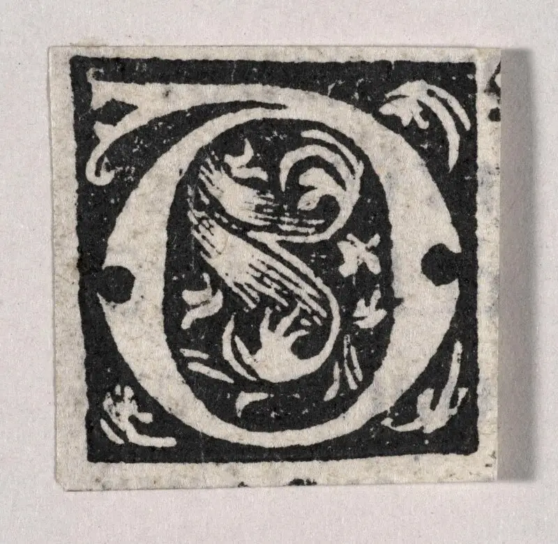 Initial letter — تصویر رکورد موزهٔ ویکتوریا و آلبرت