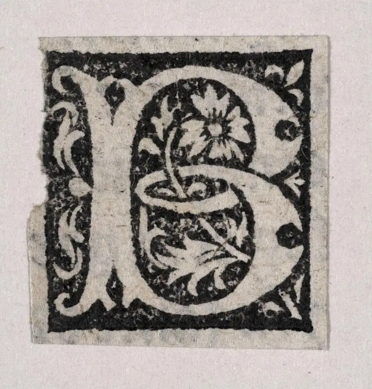 Initial letter — تصویر رکورد موزهٔ ویکتوریا و آلبرت