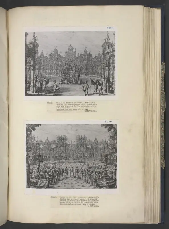 Theatre design: design for fountain court of a palace — تصویر رکورد موزهٔ ویکتوریا و آلبرت