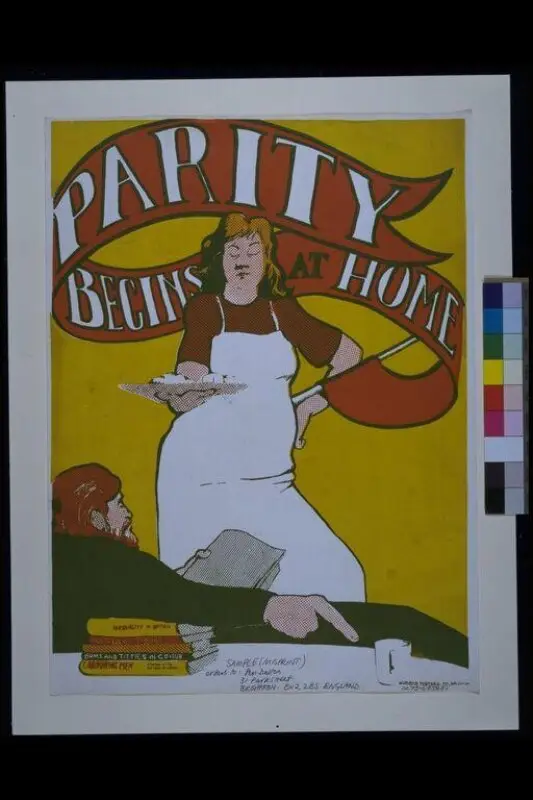 Poster: Parity Begins at Home — تصویر رکورد موزهٔ ویکتوریا و آلبرت