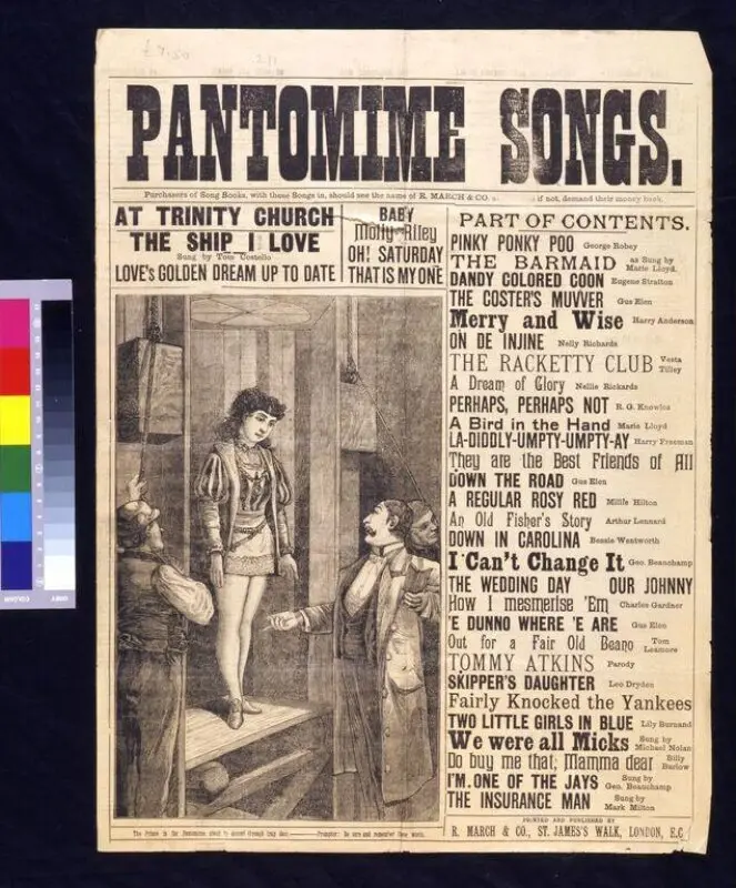 Song sheet: Pantomime Songs — تصویر رکورد موزهٔ ویکتوریا و آلبرت