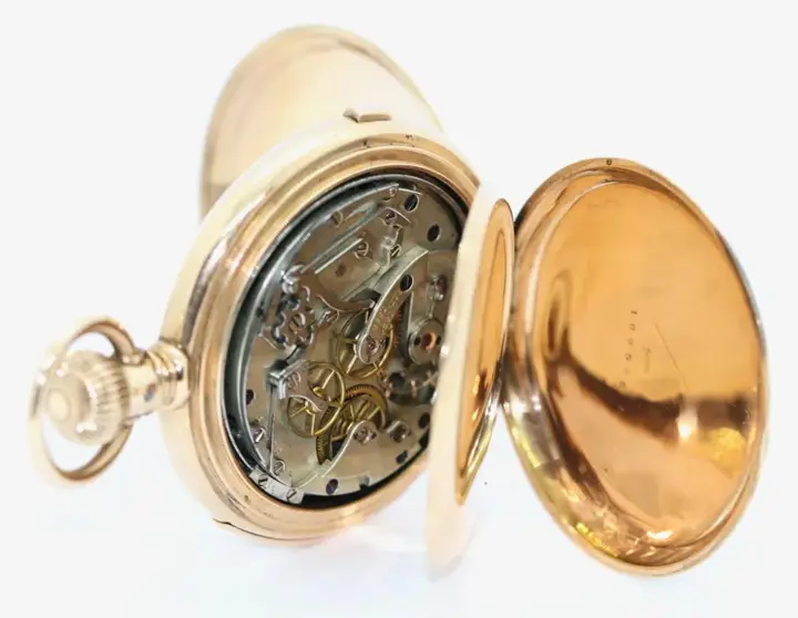 14K Gold American Watch Co. Waltham, Chronograph Repeater – 1895 — عکس ۳ از رکورد آرشیو WatchMuseum