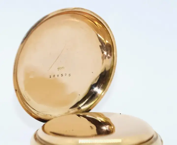 14K Gold American Watch Co. Waltham, Chronograph Repeater – 1895 — عکس ۷ از رکورد آرشیو WatchMuseum