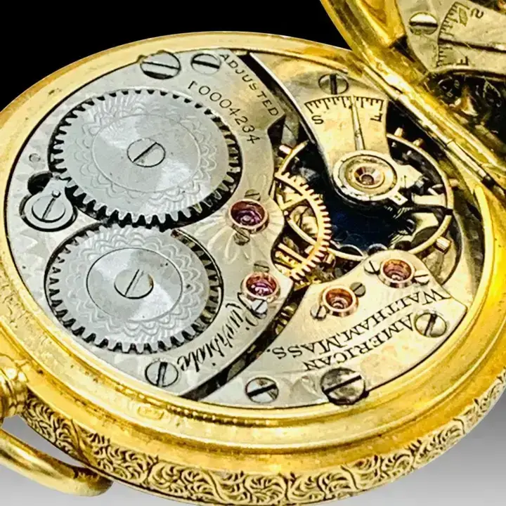 18ct Gold Enamel “Special” Diamond Grade Pocket Watch Waltham – 1898 — عکس ۳ از رکورد آرشیو WatchMuseum
