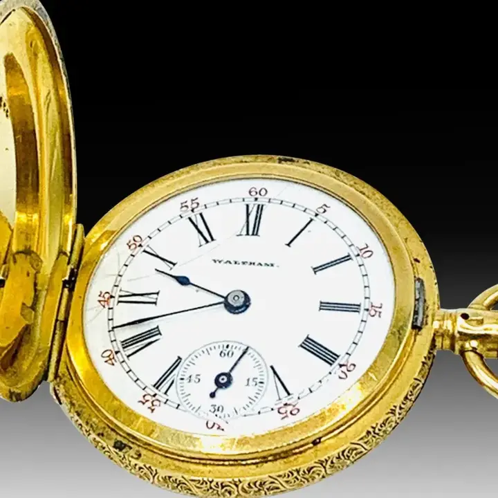 18ct Gold Enamel “Special” Diamond Grade Pocket Watch Waltham – 1898 — عکس ۵ از رکورد آرشیو WatchMuseum