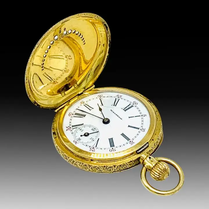 18ct Gold Enamel “Special” Diamond Grade Pocket Watch Waltham – 1898 — عکس ۶ از رکورد آرشیو WatchMuseum