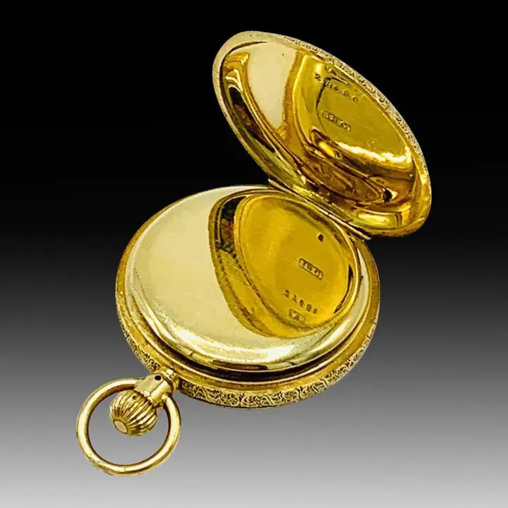 18ct Gold Enamel “Special” Diamond Grade Pocket Watch Waltham – 1898 — عکس ۷ از رکورد آرشیو WatchMuseum