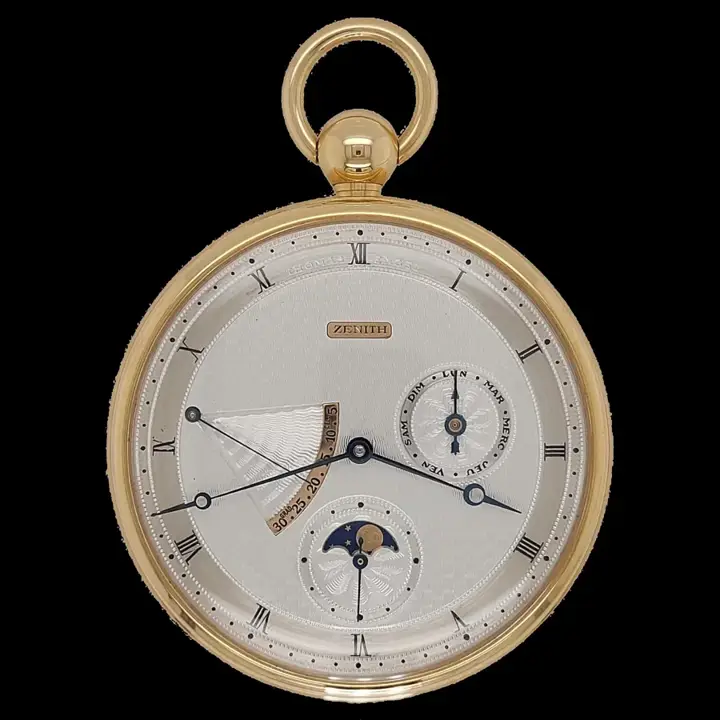 18kt Rose Zenith Pocket Watch Thomas Engel with Box & Papers – 1984 — عکس ۱ از رکورد آرشیو WatchMuseum