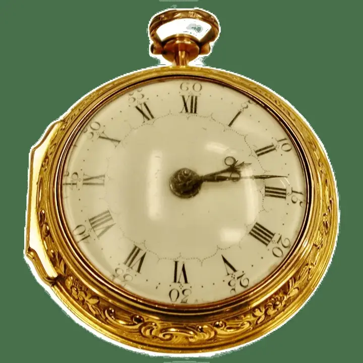 22ct Gold Repousee Pair-Cased Pocket Watch Maker Thomas Rea – 1769 — عکس ۱ از رکورد آرشیو WatchMuseum