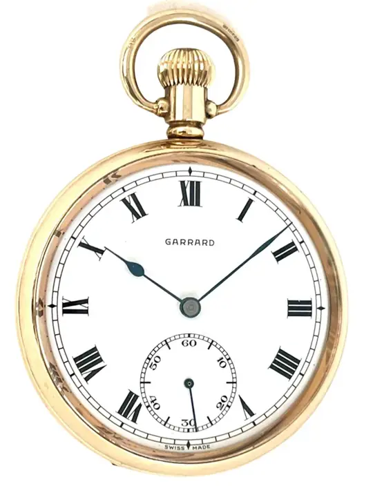 9 Carat Solid Gold Pocket Watch by Garrard – 1965 — عکس ۲ از رکورد آرشیو WatchMuseum