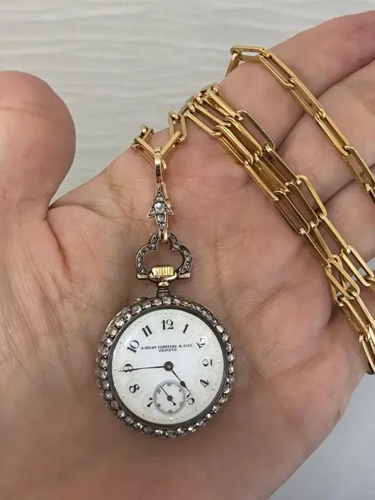 A. Golay Leresche Geneva Victorian Diamond Watch – Circa 1880’s — عکس ۵ از رکورد آرشیو WatchMuseum