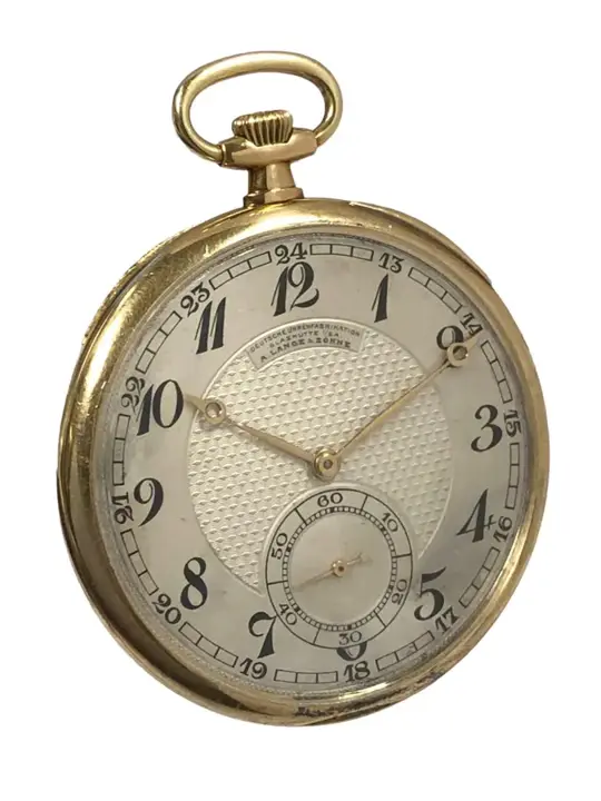 A. Lange & Sohne Glashutte Yellow Gold Pocket Watch – 1920s — عکس ۲ از رکورد آرشیو WatchMuseum