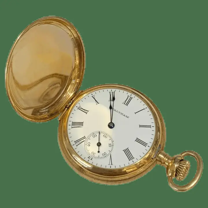 American Waltham Watch&co Yellow Gold Pocket Watch – 1910s — عکس ۱ از رکورد آرشیو WatchMuseum
