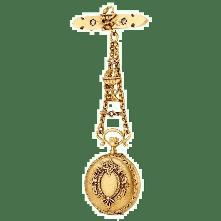 18K French Pocket Watch with Bowl of Hygieia – 1915 — عکس ۱ از رکورد آرشیو WatchMuseum