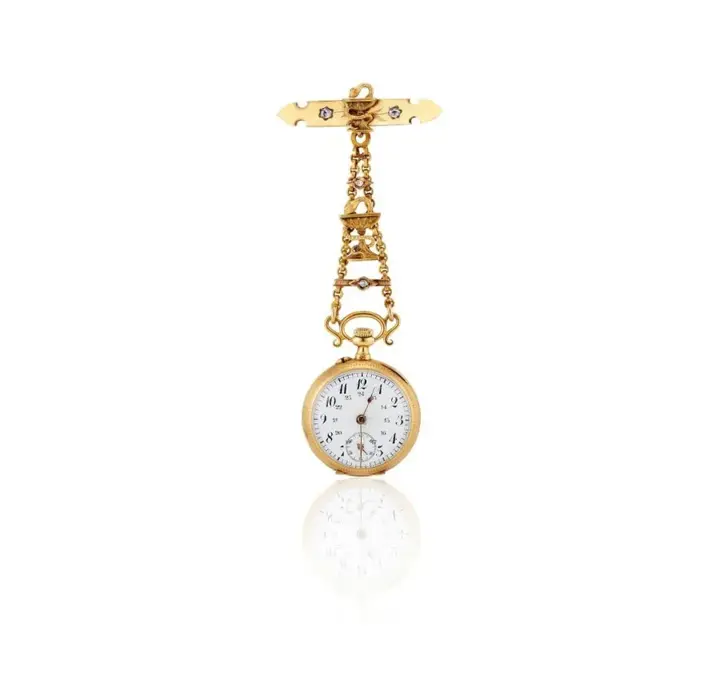 18K French Pocket Watch with Bowl of Hygieia – 1915 — عکس ۳ از رکورد آرشیو WatchMuseum