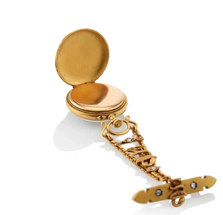 18K French Pocket Watch with Bowl of Hygieia – 1915 — عکس ۴ از رکورد آرشیو WatchMuseum
