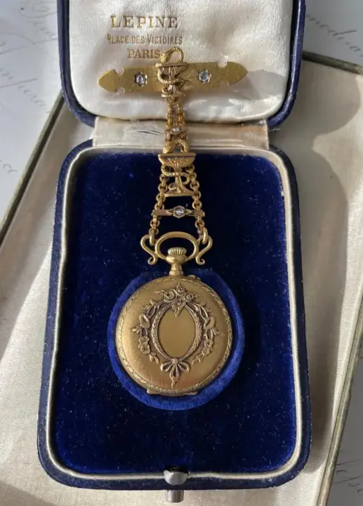 18K French Pocket Watch with Bowl of Hygieia – 1915 — عکس ۷ از رکورد آرشیو WatchMuseum