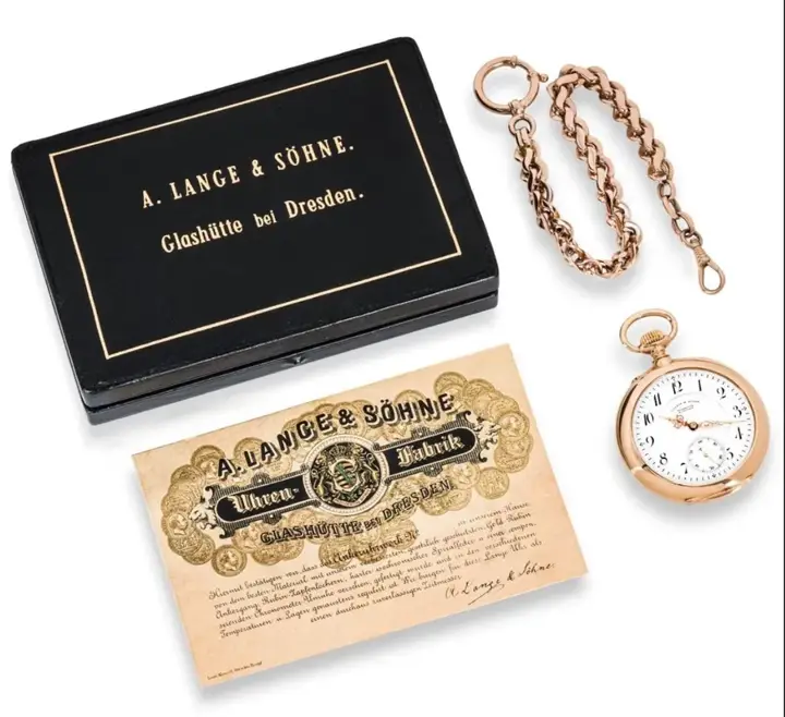 A. Lange & Sohne. Rose Gold Pocket Watch – 1920 — عکس ۸ از رکورد آرشیو WatchMuseum