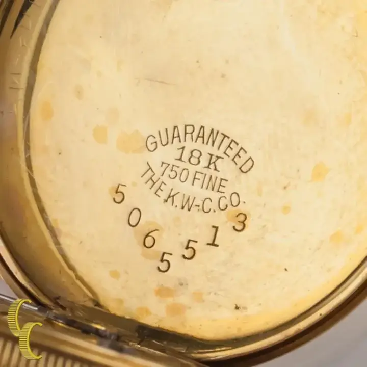 Elgin 18K Yellow Gold Pocket Watch – 1908 — عکس ۶ از رکورد آرشیو WatchMuseum