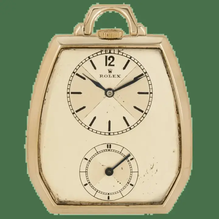 Rolex Prince 9CT Gold Lever Pocket Watch – C1930s — عکس ۱ از رکورد آرشیو WatchMuseum