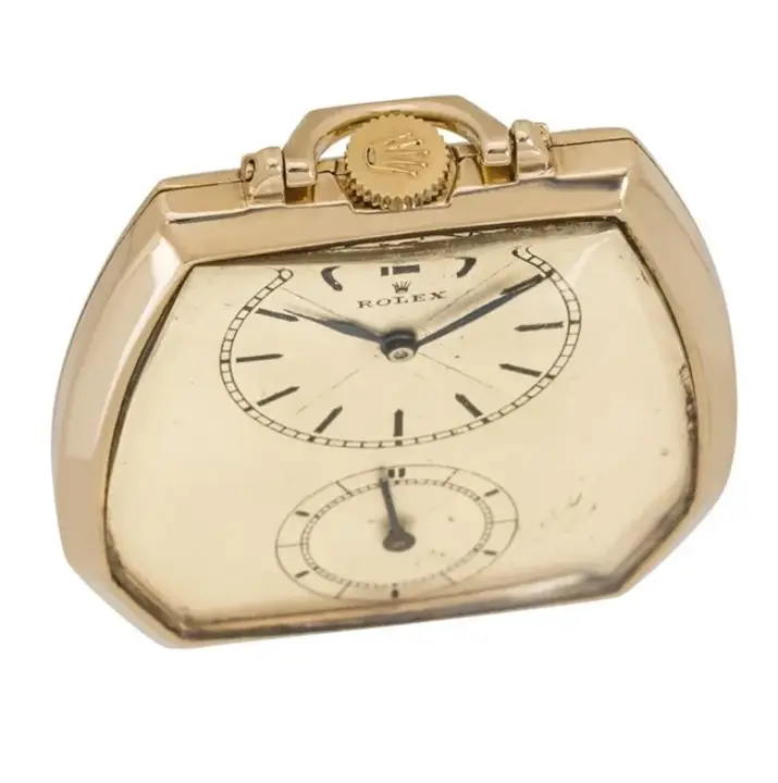 Rolex Prince 9CT Gold Lever Pocket Watch – C1930s — عکس ۳ از رکورد آرشیو WatchMuseum