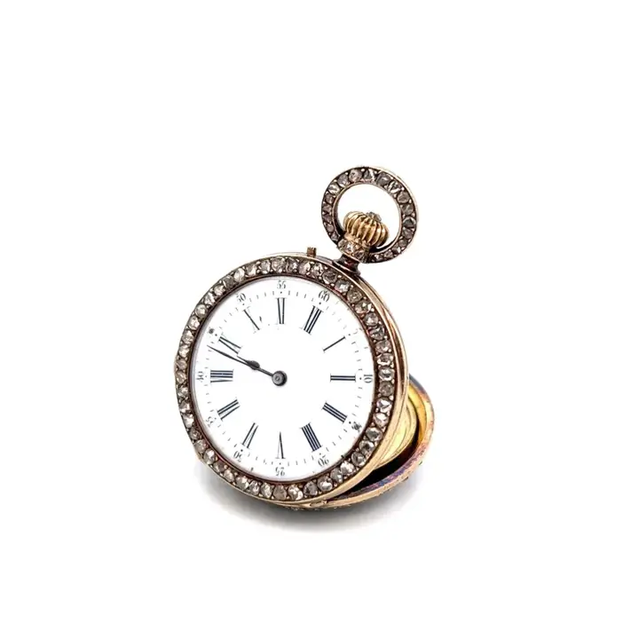 Antique Ruby Diamond Pendant Watch – 1880 — عکس ۶ از رکورد آرشیو WatchMuseum