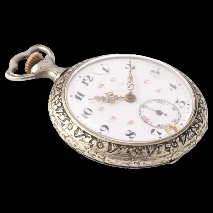 Antique Silver Pocket Watch – Early 20th Century — عکس ۱ از رکورد آرشیو WatchMuseum