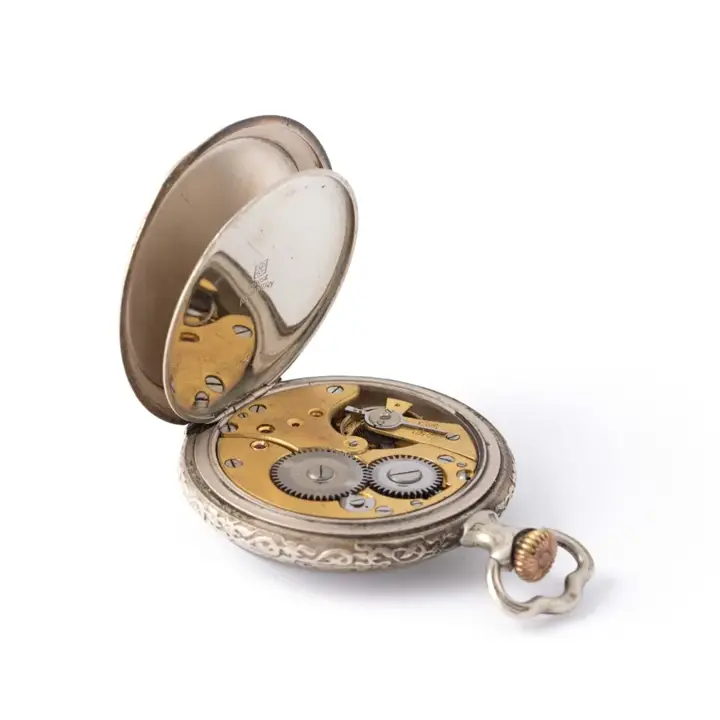 Antique Silver Pocket Watch – Early 20th Century — عکس ۴ از رکورد آرشیو WatchMuseum