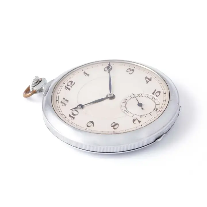 Antique Steel Pocket Watch – Early 20th Century — عکس ۳ از رکورد آرشیو WatchMuseum