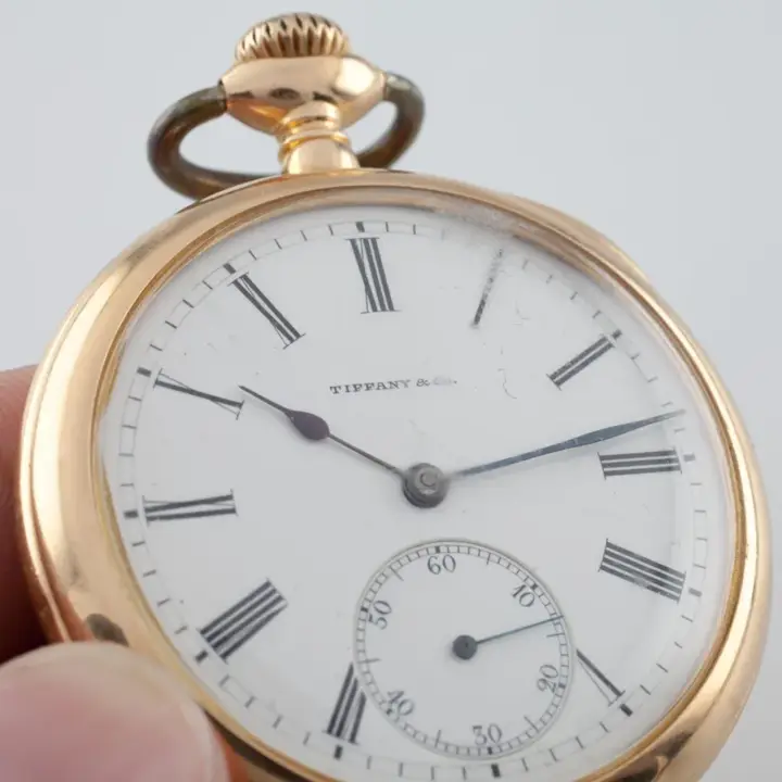 Tiffany & Co. 18k Yellow Gold Pocket Watch, Size 8 – 1900s — عکس ۲ از رکورد آرشیو WatchMuseum