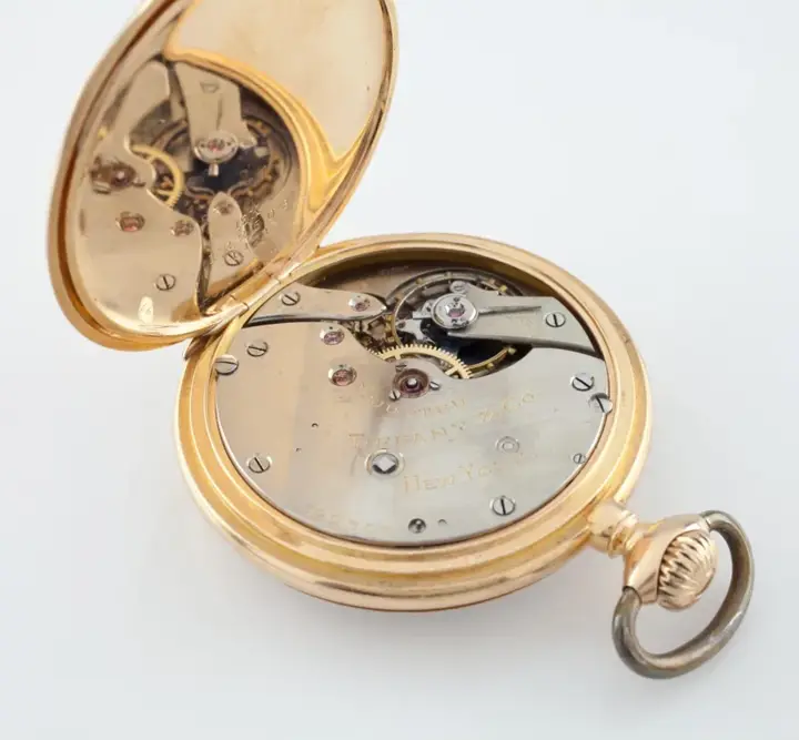 Tiffany & Co. 18k Yellow Gold Pocket Watch, Size 8 – 1900s — عکس ۵ از رکورد آرشیو WatchMuseum