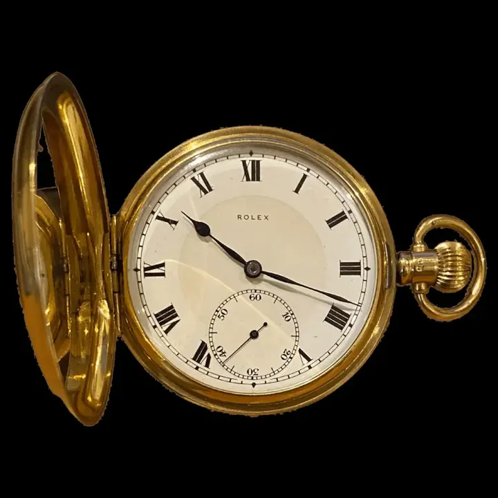 Art Deco 18k Solid Gold Rolex Pocket Watch – 1920’s — عکس ۱ از رکورد آرشیو WatchMuseum