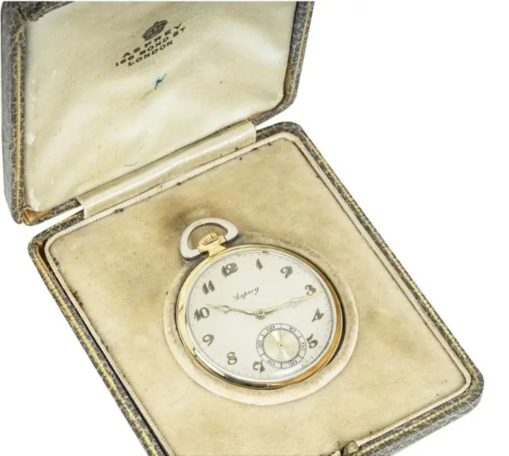 Asprey 18CT Two Gold Art Deco Dress Pocket Watch – C1920s — عکس ۵ از رکورد آرشیو WatchMuseum