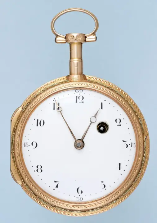 BALLOONING SCENE THREE COLOUR GOLD VERGE – Circa 1785 — عکس ۲ از رکورد آرشیو WatchMuseum