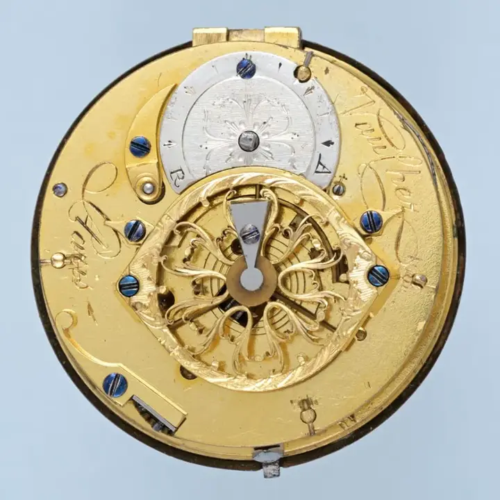 BALLOONING SCENE THREE COLOUR GOLD VERGE – Circa 1785 — عکس ۵ از رکورد آرشیو WatchMuseum