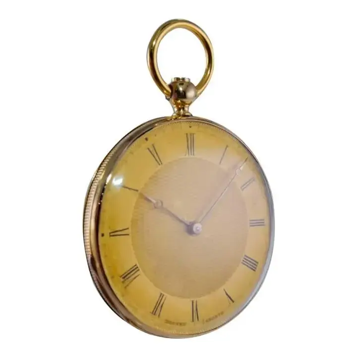 Bonnet 18kt. Solid Gold Pocket Watch with Engine Turned Dial – 1850 — عکس ۲ از رکورد آرشیو WatchMuseum