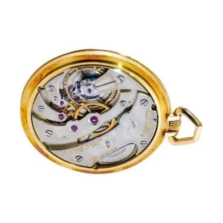 Cartier 18Kt. Yellow Gold Art Deco Pocket Watch Hand Made – 1920”s — عکس ۶ از رکورد آرشیو WatchMuseum