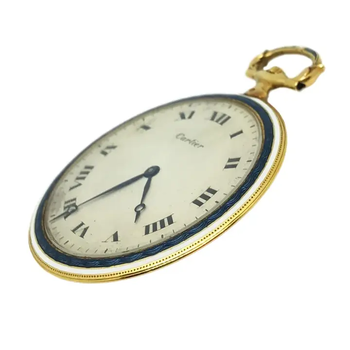 Cartier EWC Gold and Enamel Pocket Watch – 1920s — عکس ۳ از رکورد آرشیو WatchMuseum