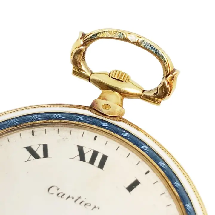 Cartier EWC Gold and Enamel Pocket Watch – 1920s — عکس ۴ از رکورد آرشیو WatchMuseum