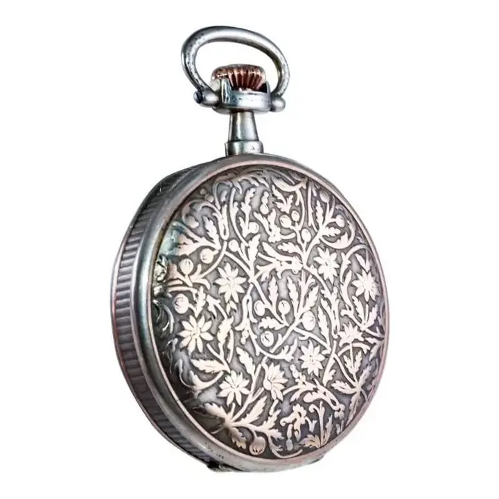 Charles Tissot Gun Metal Silver and Gold Coin Edged Pocket Watch – 1900s — عکس ۶ از رکورد آرشیو WatchMuseum