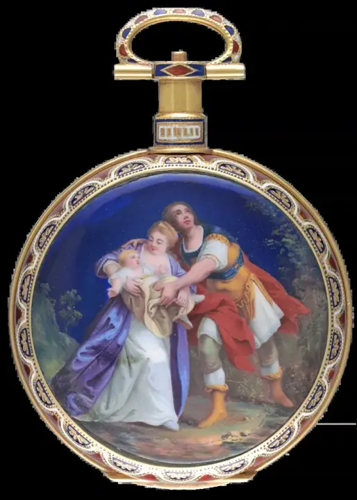 CHINESE MARKET GOLD AND ENAMEL CAPTAINS WATCH – 1820 — عکس ۱ از رکورد آرشیو WatchMuseum