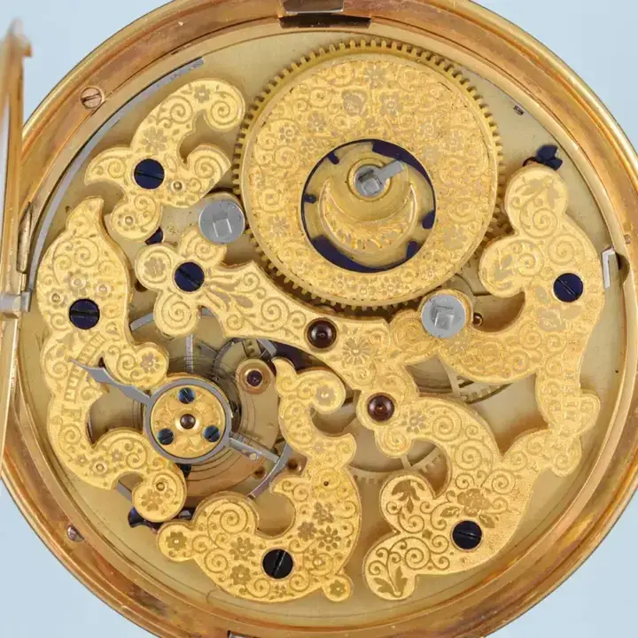 CHINESE MARKET GOLD AND ENAMEL CAPTAINS WATCH – 1820 — عکس ۴ از رکورد آرشیو WatchMuseum