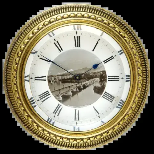 Clock with View of Lake Geneva – Circa 1890 — عکس ۱ از رکورد آرشیو WatchMuseum